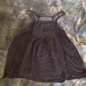 Open back gray American Eagle tank top